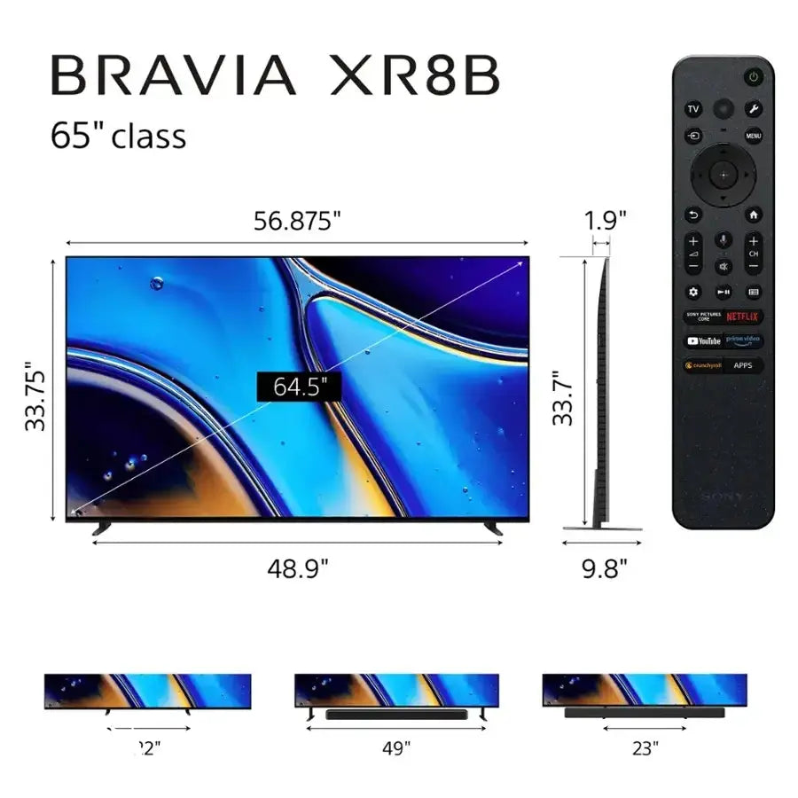Sony BRAVIA XR8B OLED 4K HDR Google TV Enforce Records