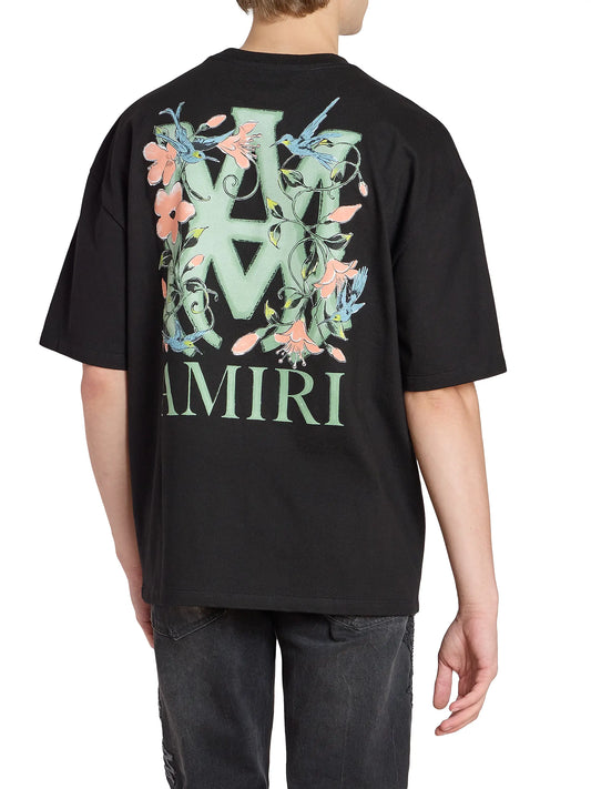 Amiri MA Floral Logo Oversized T-Shirt