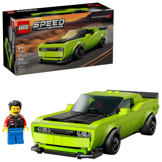 LEGO Dodge Challenger SRT Hellcat Sports Car Set 77237 Enforce Records