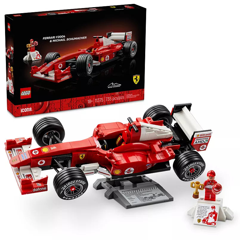 LEGO Icons Ferrari F2004 & Michael Schumacher Set 11375