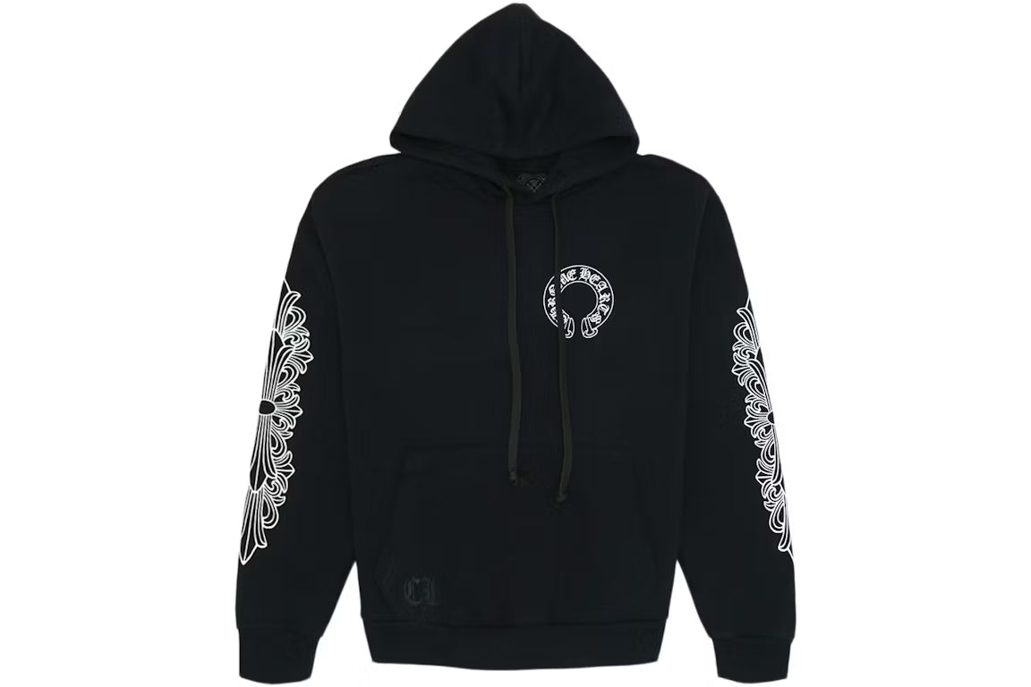 Chrome Hearts Horse Shoe Floral Hoodie