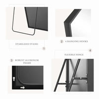 ENFORCE Rectangle Metal Full Length Mirror Enforce Records