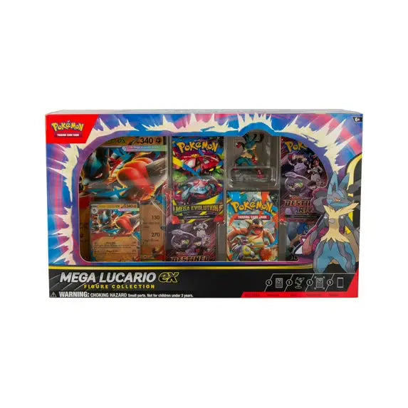Pokemon TCG: Mega Lucario Ex Figure Box Enforce Records