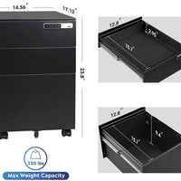 ENFORCE Metal 3-Drawer with Smart Lock Enforce Records