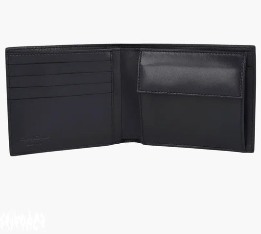 FERRAGAMO Crosta Polo Bifold Wallet Enforce Records