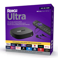 Roku Ultra 4K Streaming Player with Voice Remote Enforce Records